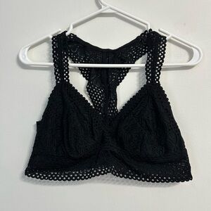 Aerie Black Racerback Lace Bralette